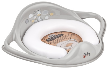 Redukcia na WC s úchytmi mäkká Zebra grey Maltex