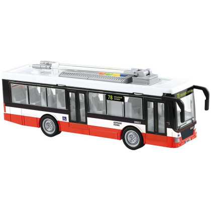 Trolejbus s českým hlasom 28 cm