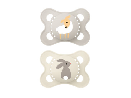 Cumlík Ortodonický Original 0 m+ Sivý/Béžový MAM