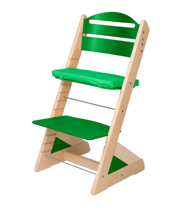 Detská rastúca stolička Jitro Plus PRÍRODNÁ VIACFAREBNÁ