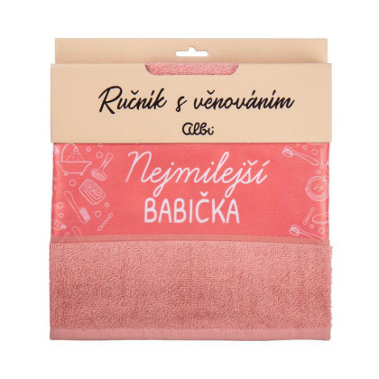 Uterák s venovaním - Najmilšia babička