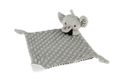 Zaspávač babyted hryzátko, hrkálka plyš 25x25 cm 0 m+