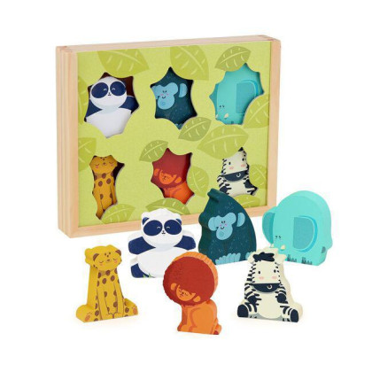 Drevené postavičky Džungľa Vilac