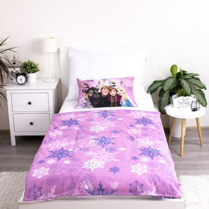 Obliečky do postieľky Frozen purple 100 x 135, 40 x 60 cm Jerry Fabrics