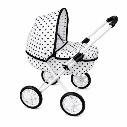 Detský kočík pre bábiky New Baby Anička dots