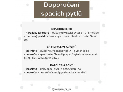 Spací vak Newborn Vintage Sleepee