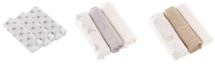 Látkové plienky 3 ks 80 x 80 cm Träumeland