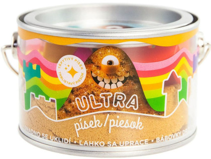 Ultra piesok s glitrami 200 g - zlatý