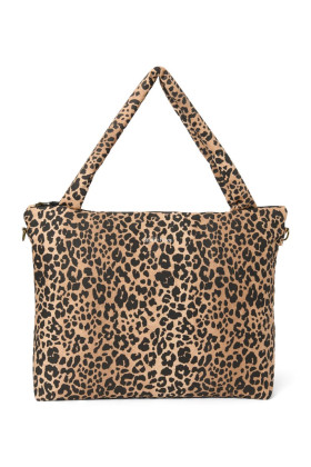 Cotton Diaper Bag - prebaľovacia taška Brown Leopard Studio Noos