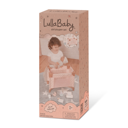 Postieľka pre bábiku s doplnkami LullaBaby