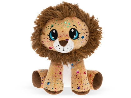 Lev Star Sparkle plyšový hnedý 37 cm sediaci