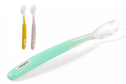 Lyžička silikónová s mäkkým koncom 6m+Baby Ono