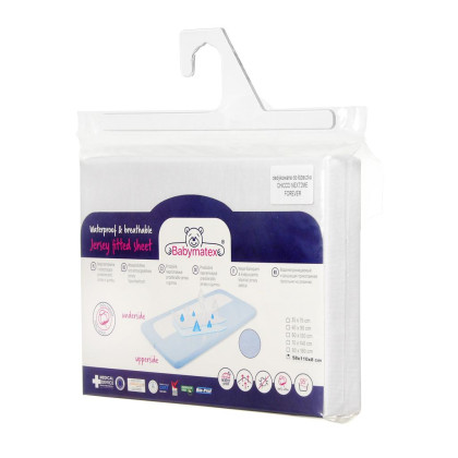 Chránič matraca s PU záterom jersey 58 x 110 x 8 cm BabyMatex