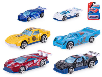 Auto závodné 8 cm kov voľný chod