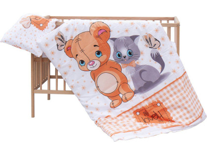 Detská postieľka s kompletnou výbavou, 120 x 60 cm, Tery Scarlett