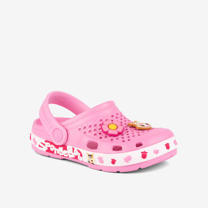 Detské nazúvaky clogsy Lindo SpongeBob Sv. Ružové Coqui
