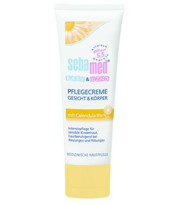 Sebamed detský ochranný krém na tvár a telo s nechtíkom 75 ml