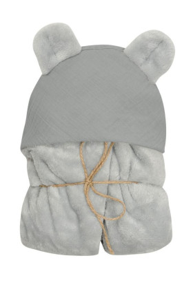 Deka s kapucňou Koala mušelínová 95 x 95 cm Babymatex