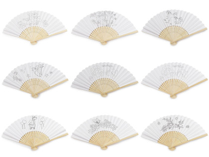 Detský vejár na domaľovanie