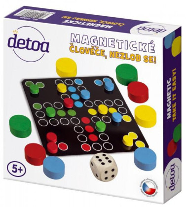 Človeče, nehnevaj sa drevená magnetické spoločenská hra