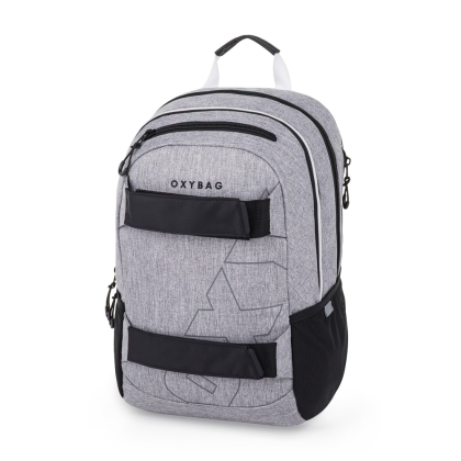 Študentský batoh + etue Oxy Sport Grey Melange