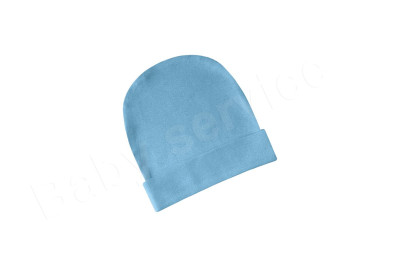 Čiapočka pružná s nápletom modrá Baby Service