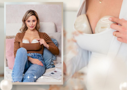 Odsávačka materského mlieka duo elektrická handsfree Perla Twin neno