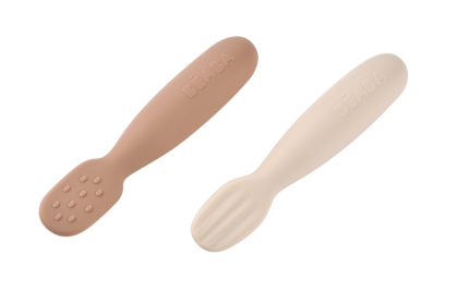 Prvé trénovacie lyžičky silikónové 2 ks Beaba