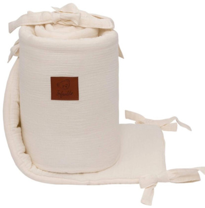 Ochranný mušelínový mantinel do postieľky Infantilo