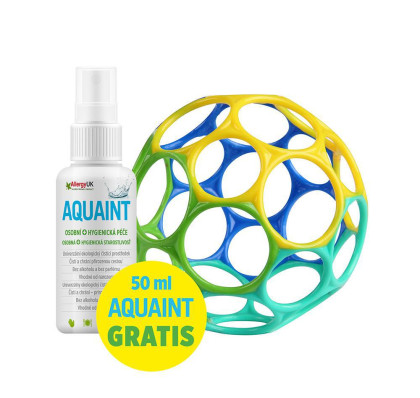Hračka Oball™ Classic 10 cm 0 m+ & Aquaint 100% eko čistiaca voda 50 ml