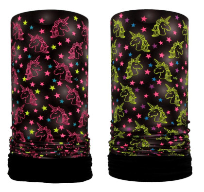 Funkčný nákrčník Elano s fleesom Jednorožce RDX