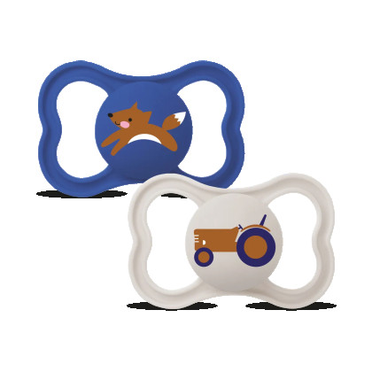 Cumlík Ortodonické Supreme 6 m+ Mam Modrá+Sivá