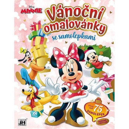 Vianočné omaľovánky so samolepkami Minnie