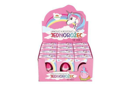 Vajcia liahnuce a rastúce jednorožec 6 cm