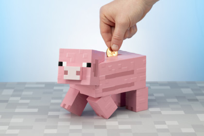 Kasička Minecraft - prasiatko