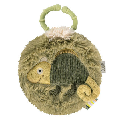 Plyšová knižka chameleon, Crazy Baby Fehn