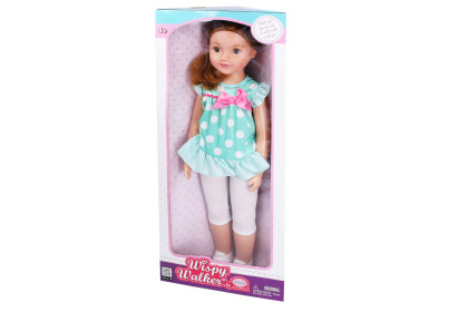 Chodiaca bábika s mašľou 70 cm