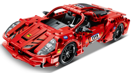 Stavebnica závodné auto na spätné natiahnutie 437 dielikov iM.Master