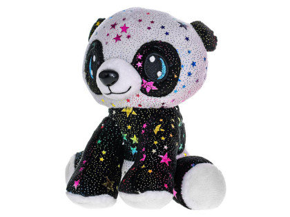 Panda Star Sparkle plyšová 16 cm sediaca