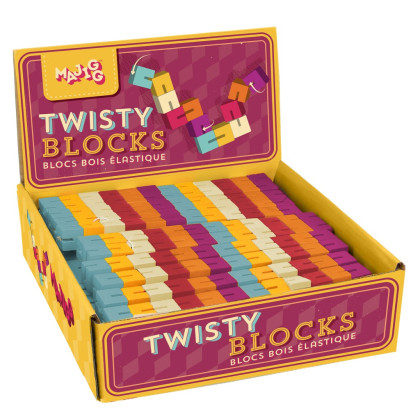 Drevené kocky Twisty Blocks