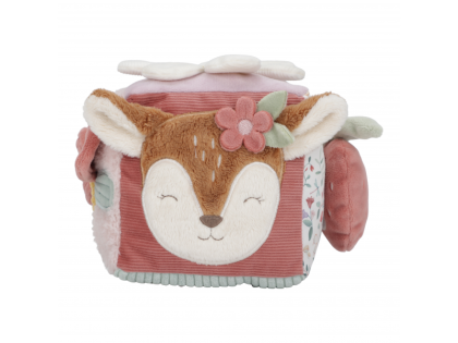 Kocka textilná s aktivitami Fairy Garden Little Dutch
