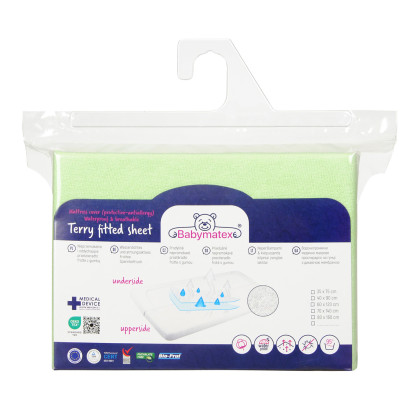 Nepremokavé prestieradlo froté 60x120 cm Babymatex