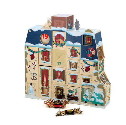 Vilac Drevený adventný kalendár na naplnenie Domček