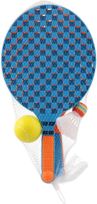 Súprava na soft tenis 2 pálky 40 cm + loptička a košíček