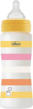 Fľaša dojčenská Well-being silikón 330 ml Chicco