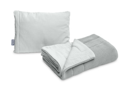 2D Pletený komplet nielen do detskej postieľky s mušelínom Sensillo