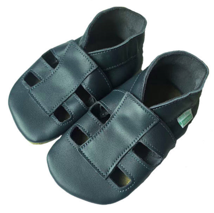 Kožené capáčky sandálky Barefoot Vel. M (6-12 mes.) Hopi Hop