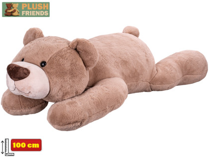 Plyšový medveď 100 cm ležiaci 0 m+Plush Friends