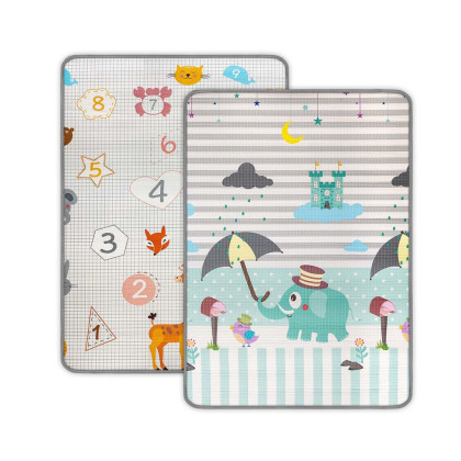 Obojstranná penová podložka Kinder Digits and Elephant 178 x 120 cm Milly Mally