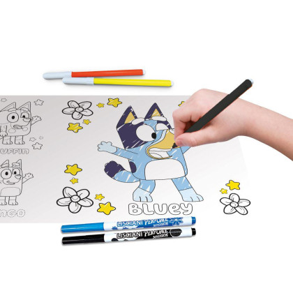 BLUEY škola kreslenie s podsvietenou tabuľou